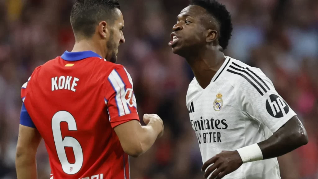 Vinícius Jr. e Koke batem boca em Atlético x Real: “Chorão de m*”** vinicius-jr.-e-koke-batem-boca-em-atletico-x-real:-“chorao-de-m*”**